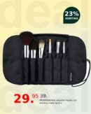 PROFESSIONAL estuche-manta con brochas make up 6 u